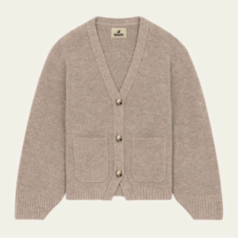 KHAITE Sienna Cardigan in Taupe